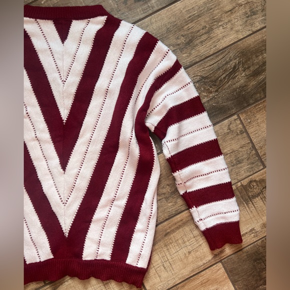 PRETTYGARDEN Women's Fashion Long Sleeve Striped Color Block Knitted Sweater - Picture 6 of 8